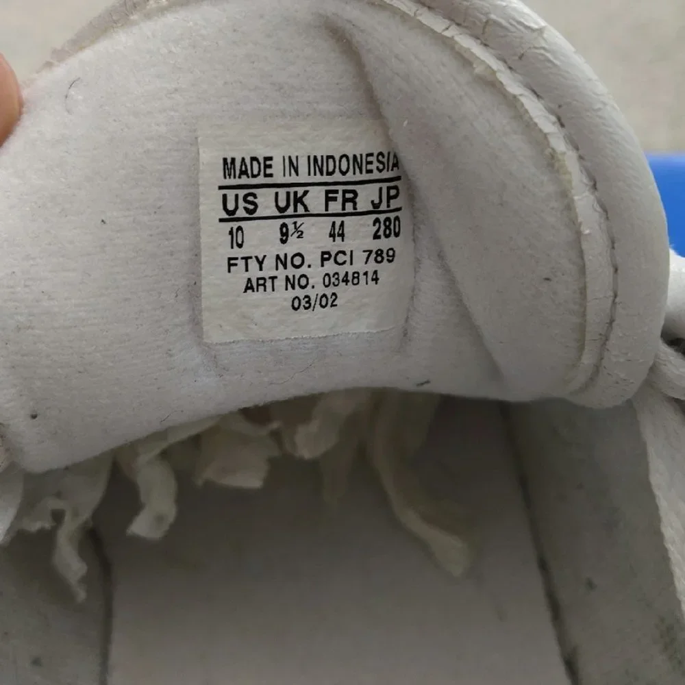Adidas Stan Smith white/blue size 10 (2002 vintage version)